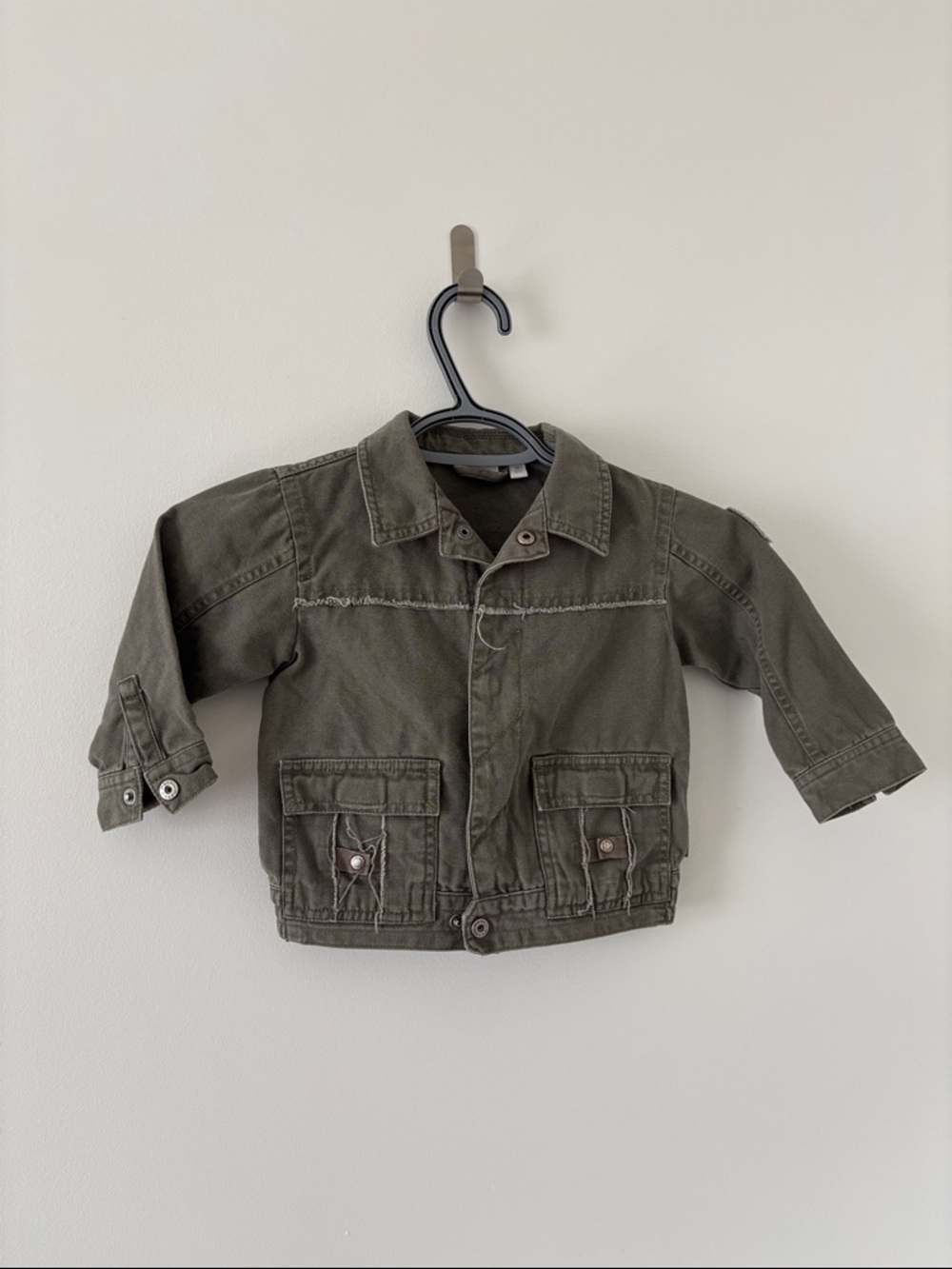 Mexx Kids Olive Green Utility Jacket Size 18m